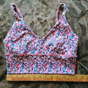 Lululemon Solo Sports Yoga Bra Floral Prism Size 6